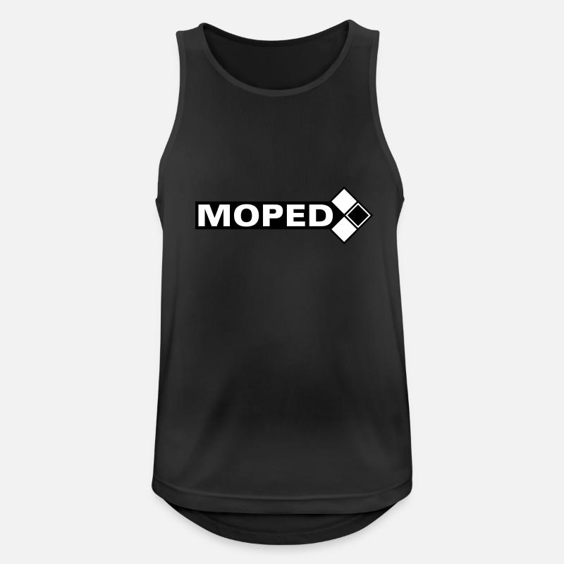 Moped Logo (2c) - Männer Tank Top atmungsaktiv - Schwarz