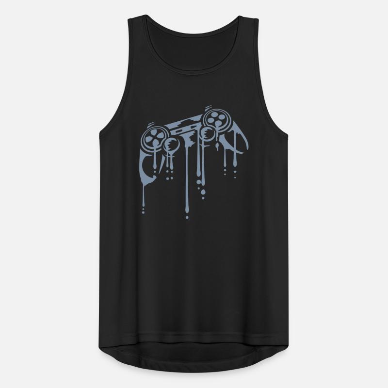 Tropfen Controller Retro Graffiti Männer Tank Top atmungsaktiv