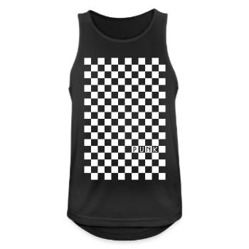 Punk - Männer Tank Top atmungsaktiv - Schwarz - Vorne - Nick (188cm)