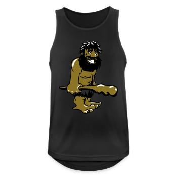 Caveman Caveman drôle Club gai - Débardeur respirant Homme - noir - Devant - Nick (188cm)