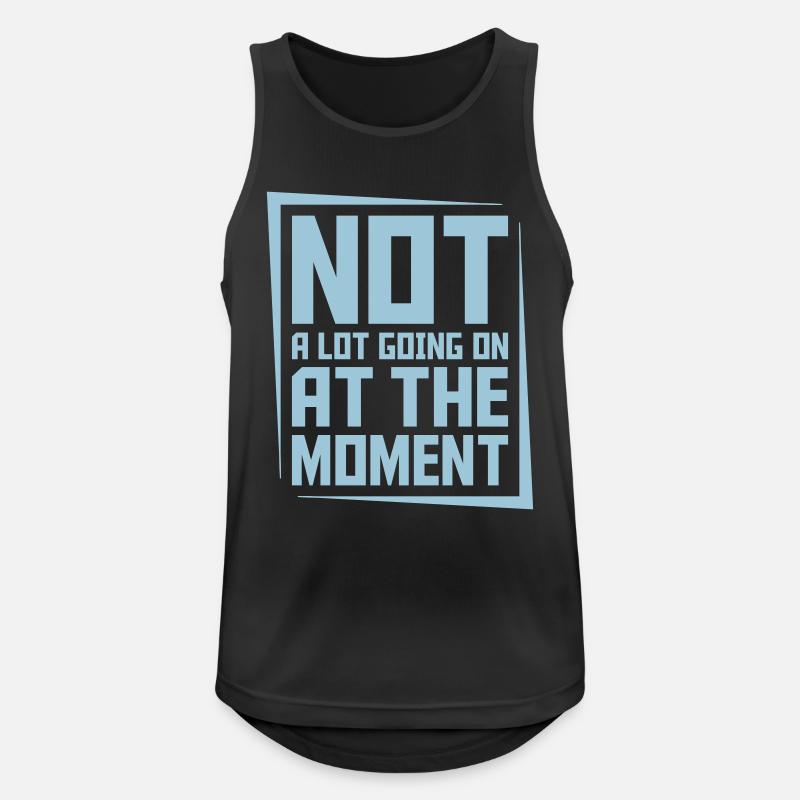 Not much going on - Männer Tank Top atmungsaktiv - Schwarz
