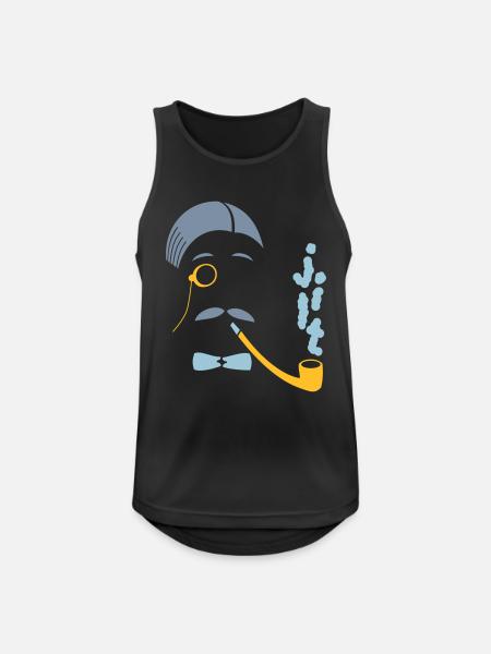Sir Smoke-A-Lot - Men's Breathable Tank Top - black