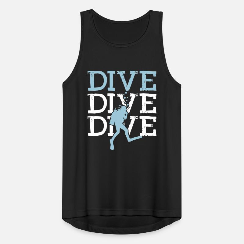Dive Tshirt Funny Männer Tank Top atmungsaktiv