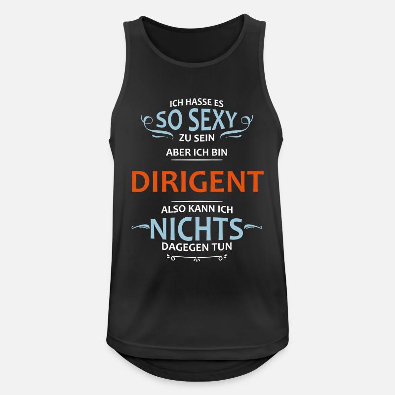 Dirigent Beruf - Männer Tank Top atmungsaktiv - Schwarz