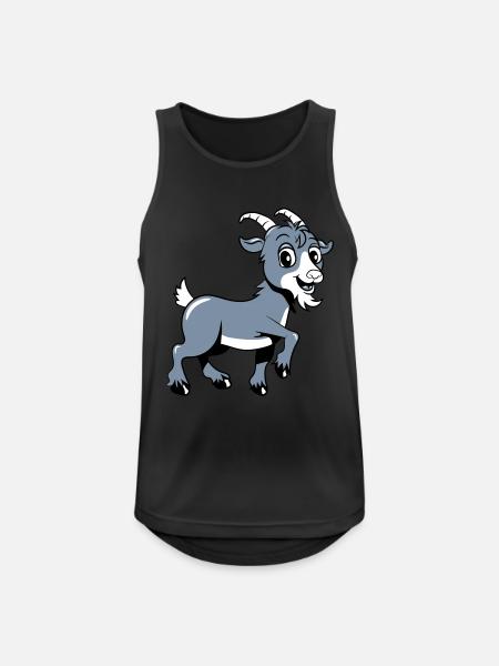 Goat moaning smiles - Men's Breathable Tank Top - black