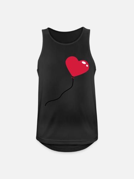 herzluftballon_3c - Men's Breathable Tank Top - black