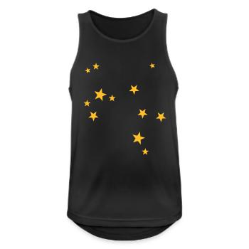 Starsign Sagittaire - Débardeur respirant Homme - noir - Devant - Nick (188cm)