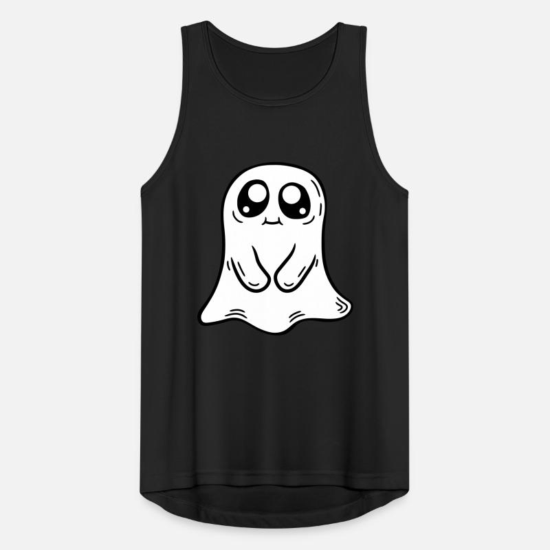Kleiner süßer Geist Comic Männer Tank Top atmungsaktiv