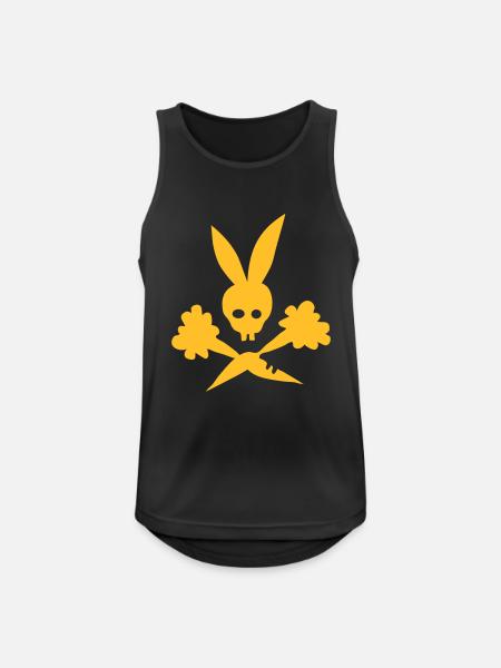 Möhrchen - Männer Tank Top atmungsaktiv - Schwarz