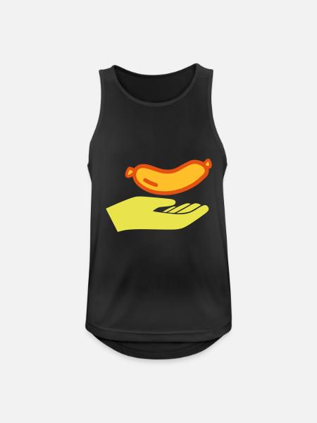 Handout sausages - Men's Breathable Tank Top - black