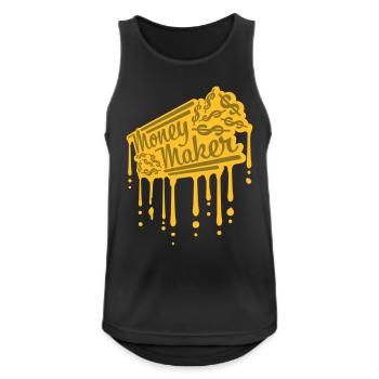 Tropfen Money Maker Selfmade - Männer Tank Top atmungsaktiv - Schwarz - Vorne - Nick (188cm)