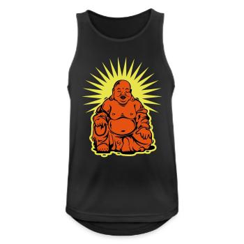 Bouddha - Débardeur respirant Homme - noir - Devant - Nick (188cm)