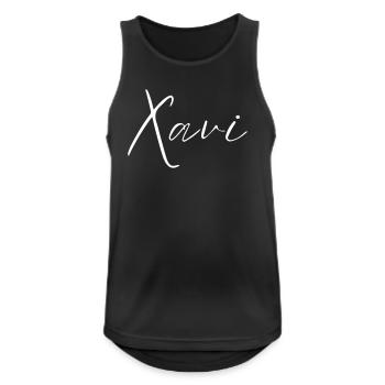 Xavi Name T-Shirt Geschenk Für Männer - Männer Tank Top atmungsaktiv - Schwarz - Vorne - Nick (188cm)