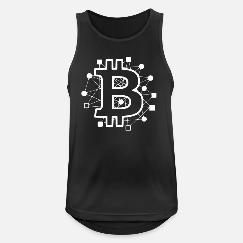 Bitcoin Platine Circuit Tech Krypto - Männer Tank Top atmungsaktiv - Schwarz