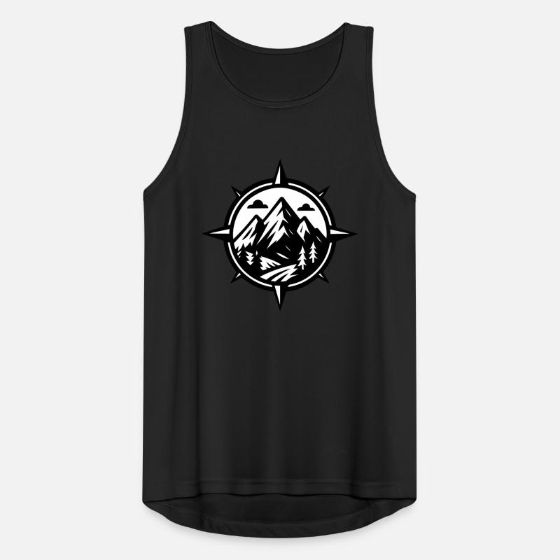 Berge Kompass Männer Tank Top atmungsaktiv