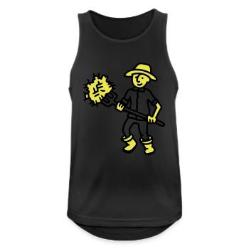 Farmer hay - Men's Breathable Tank Top - black - Front - Nick (188cm)