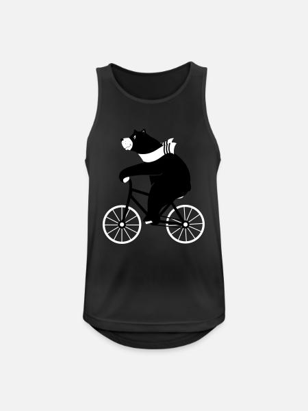 spread_baerbike - Männer Tank Top atmungsaktiv - Schwarz