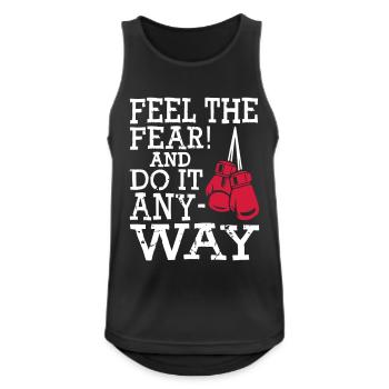 Boxen Boxing - Men's Breathable Tank Top - black - Front - Nick (188cm)