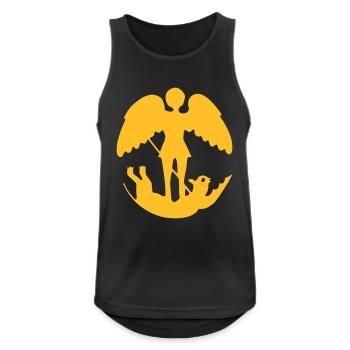 drawing Saint Michael slaying the demon - Men's Breathable Tank Top - black - Front - Nick (188cm)