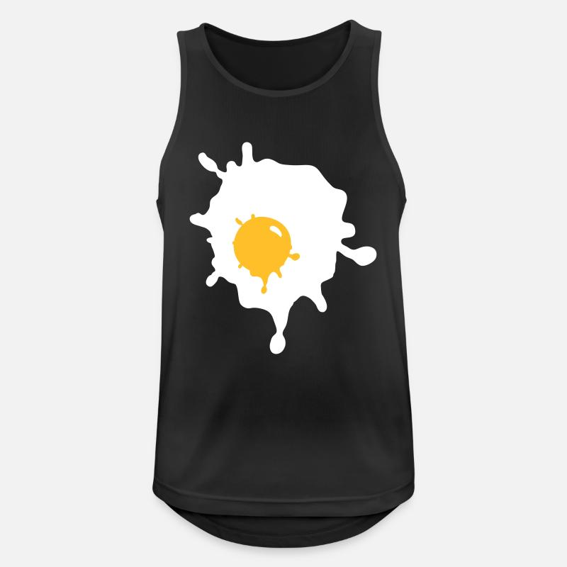 Fried egg - V2 - Men's Breathable Tank Top - black