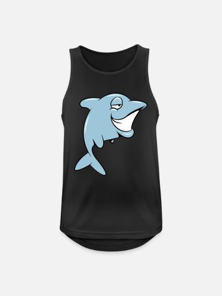 Delfin witty - Men's Breathable Tank Top - black
