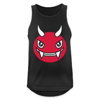 Devil Monster Design Face - Débardeur respirant Homme - noir - Devant - Nick (188cm)