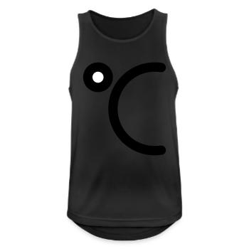 Degrees Celsius icon to personalize - Men's Breathable Tank Top - black - Front - Nick (188cm)