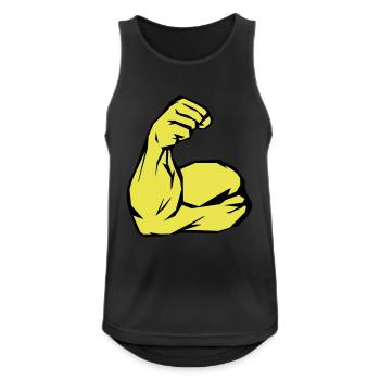 biceps - Men's Breathable Tank Top - black - Front - Nick (188cm)