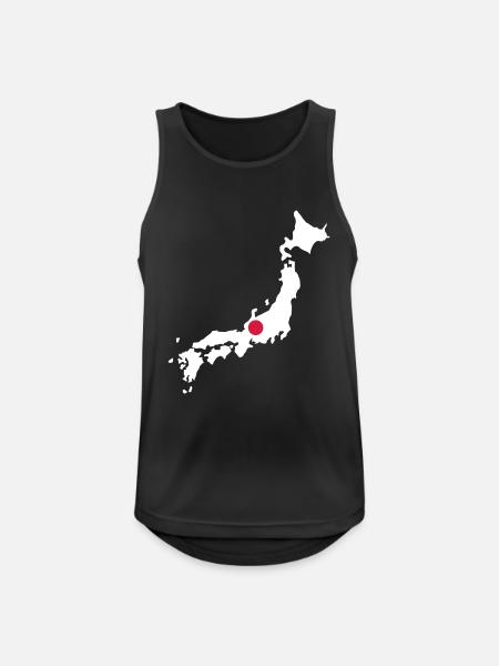 Japan - Männer Tank Top atmungsaktiv - Schwarz