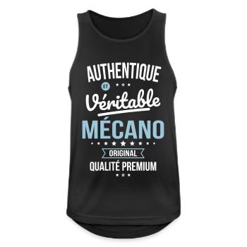 Authentique et véritable mécano - Original - Débardeur respirant Homme - noir - Devant - Nick (188cm)