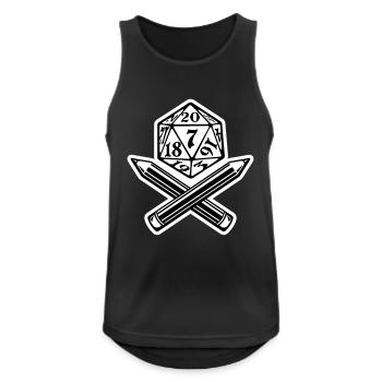 Role-playing jolly Roger - Men's Breathable Tank Top - black - Front - Nick (188cm)