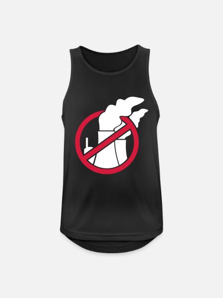 Atomkraft - Männer Tank Top atmungsaktiv - Schwarz