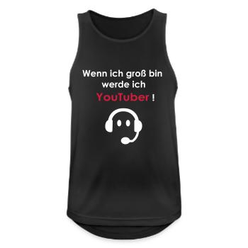Onlinestar - Männer Tank Top atmungsaktiv - Schwarz - Vorne - Nick (188cm)