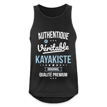 Authentique et véritable kayakiste - Original - Débardeur respirant Homme - noir - Devant - Nick (188cm)