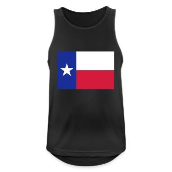 Flag Texas - Débardeur respirant Homme - noir - Devant - Nick (188cm)