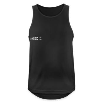 TRIBAL TATTOO ONE - Men's Breathable Tank Top - black - Front - Nick (188cm)