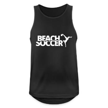 BEACHSOCCER # 1 - Men's Breathable Tank Top - black - Front - Nick (188cm)