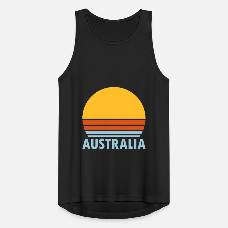 Australia (geteilte Sonne) Männer Tank Top atmungsaktiv