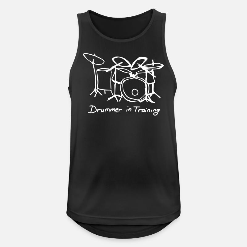 Drummer in Training - Men's Breathable Tank Top - black