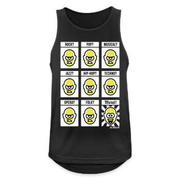 Nothing Beats Heavy Metal! (Hardrock / NEG / 3C) - Men's Breathable Tank Top - black - Front - Nick (188cm)