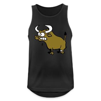 Mad Bull - Men's Breathable Tank Top - black - Front - Nick (188cm)