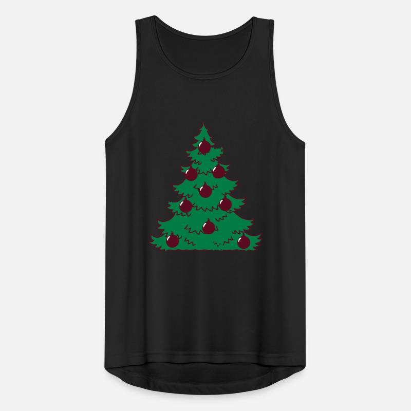 Boules de Noël de Noël arbre de Noël Débardeur respirant Homme