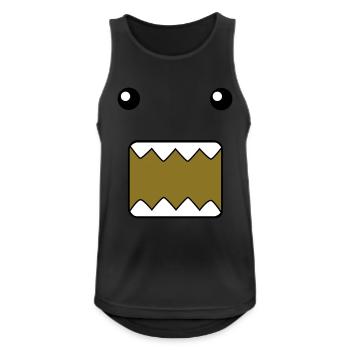 Domo - Männer Tank Top atmungsaktiv - Schwarz - Vorne - Nick (188cm)