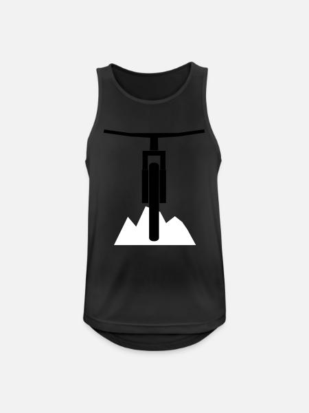 live_to_ride_logo - Männer Tank Top atmungsaktiv - Schwarz