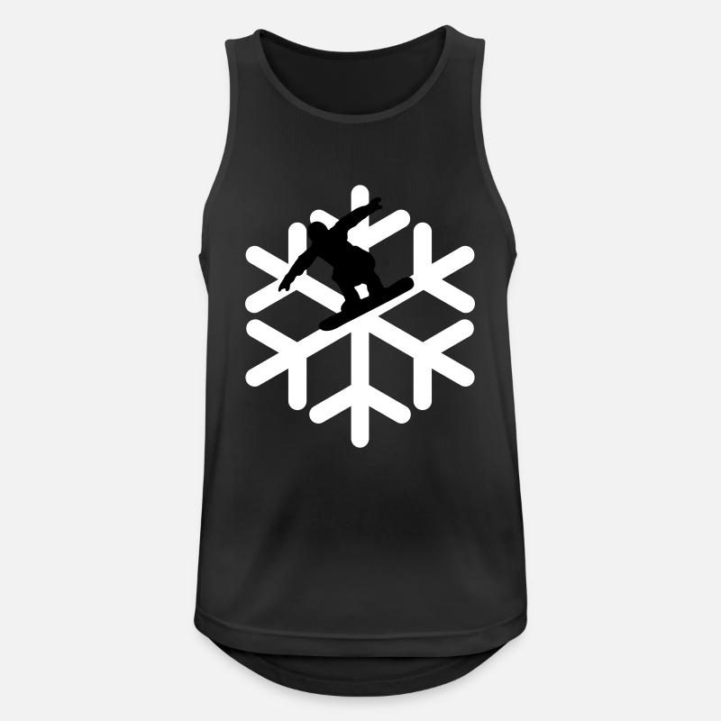 Snowboarder - Men's Breathable Tank Top - black
