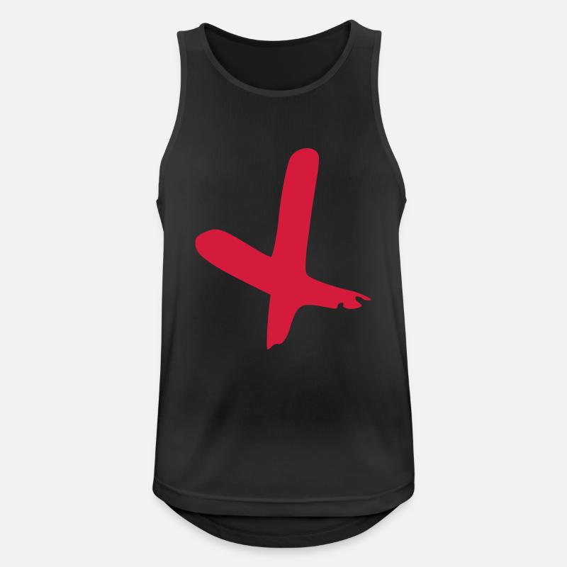 Intersection - Men's Breathable Tank Top - black