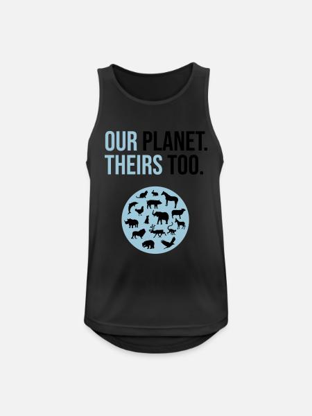animal welfare - Men's Breathable Tank Top - black