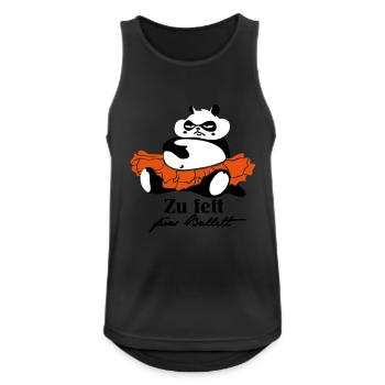 Zu fett fürs Ballett - Männer Tank Top atmungsaktiv - Schwarz - Vorne - Nick (188cm)