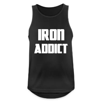 Iron - Men's Breathable Tank Top - black - Front - Nick (188cm)