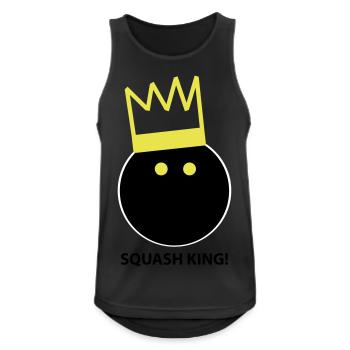 Squash King - Men's Breathable Tank Top - black - Front - Nick (188cm)